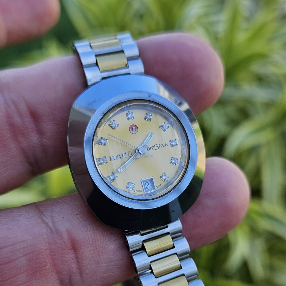 Original 90' Gold Dial Lady Rado DiaStar Automatic working